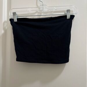 Garage Women's Black Tube Top Size Petite Small Cropped Grunge Minimalist